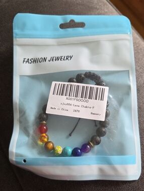 Fashion Jewelry Lava Chakra Beaded Bracelet - Multi-Color